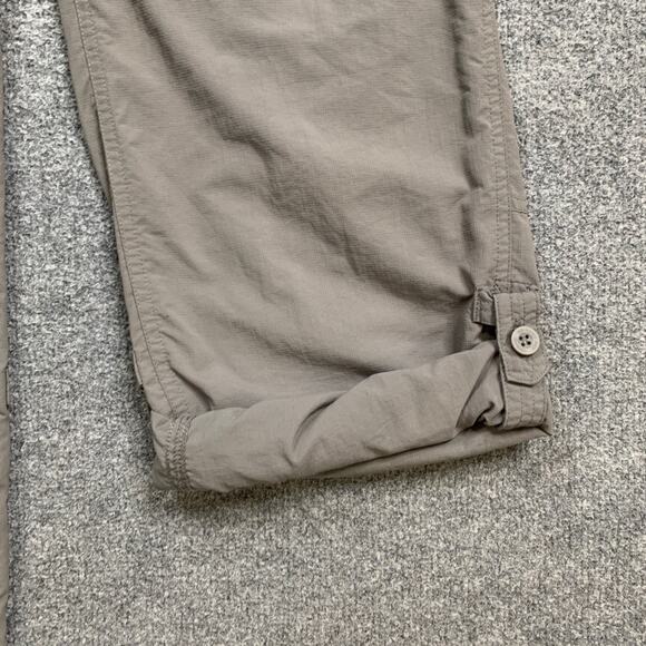 The North Face Pants Womens 6 Grey Nylon Roll Up Stow Pocket Drawstring Hiking - Picture 3 of 16